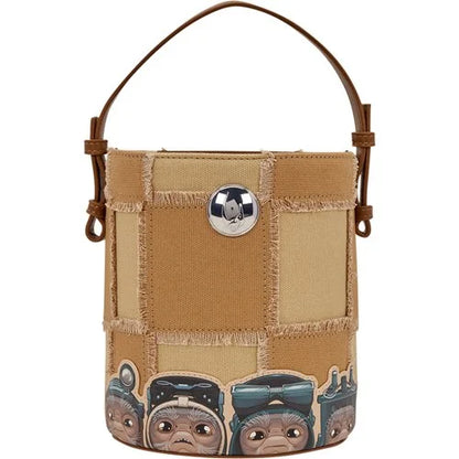Loungefly Star Wars The Mandalorian Grogu & Anzellan Bucket Crossbody Bag