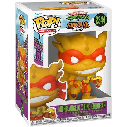 PREVENTA Funko Pop Teenage Mutant Ninja Turtles x Godzilla: Michelangelo x King Ghidorah (2344)