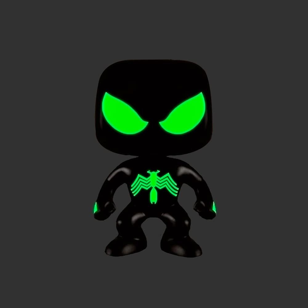 Funko Pop Marvel Spider-Man: Black Suit Spider-Man Glows in The Dark - Special Edition (79)