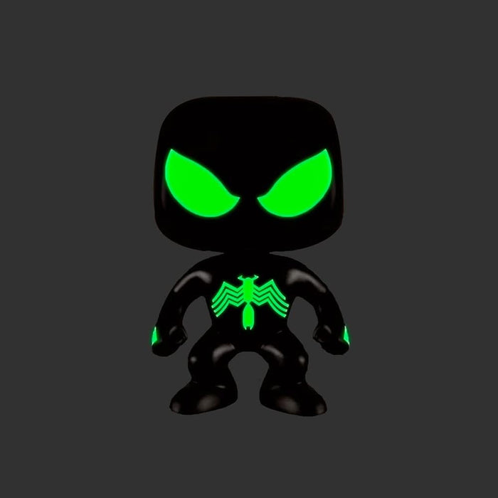 Funko Pop Marvel Spider-Man: Black Suit Spider-Man Glows in The Dark - Special Edition (79)