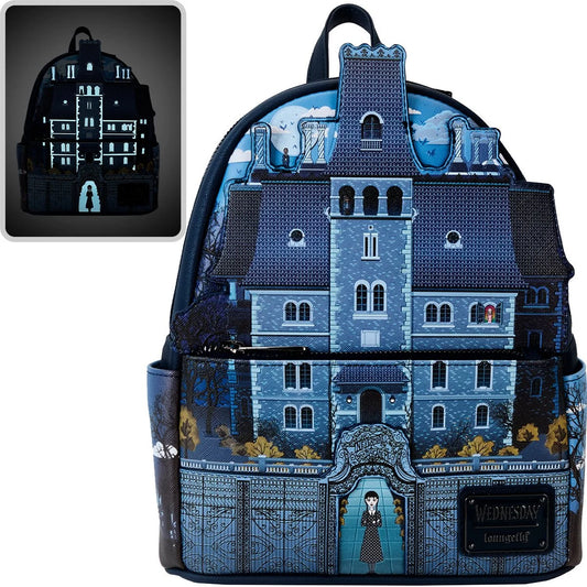 Loungefly Wednesday Nevermore Academy Mini Backpack