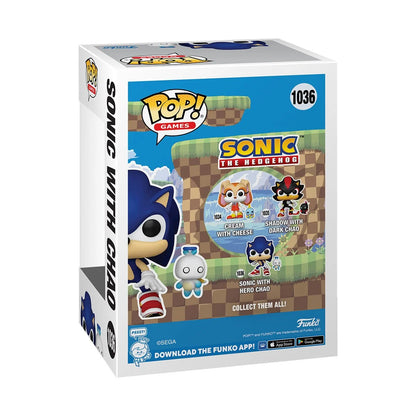 PREVENTA Funko Pop Sonic The Hedgehog: Sonic with Chao (1036)