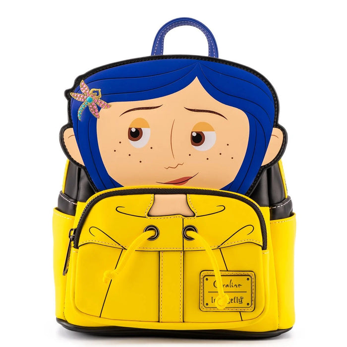 PREVENTA Loungefly Coraline Raincoat Cosplay Mini-Backpack