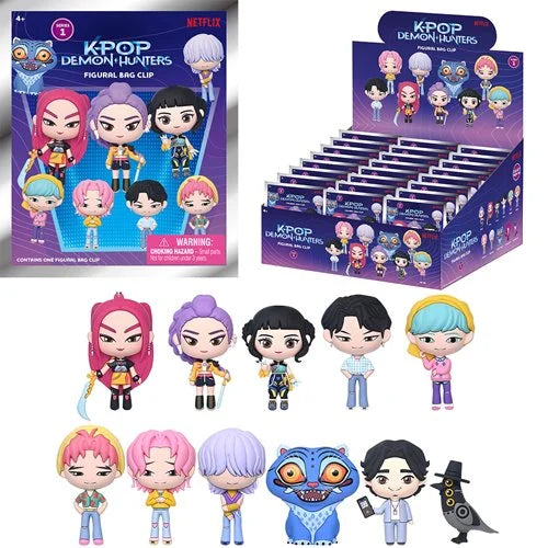 Monogram Foam Bag Clip: K-Pop Demon Hunters Series  1  - Individual Sorpresa