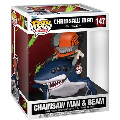 PREVENTA Funko Pop Rides Chainsaw Man Reze Arc: Chainsaw Man and Beam (147)