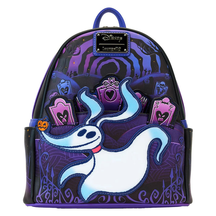 Loungefly Nightmare Before Christmas Zero and Jack Light-Up Mini Backpack