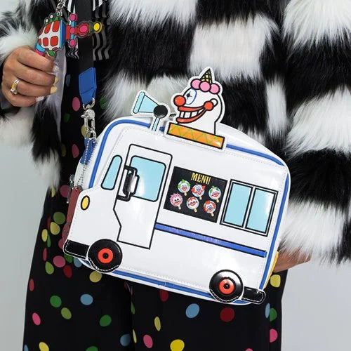 Whatever! Killer Klowns From Outer Space Jojo's Ice Cream Truck Crossbody Bag with Ray Gun Charm