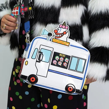 Whatever! Killer Klowns From Outer Space Jojo's Ice Cream Truck Crossbody Bag with Ray Gun Charm