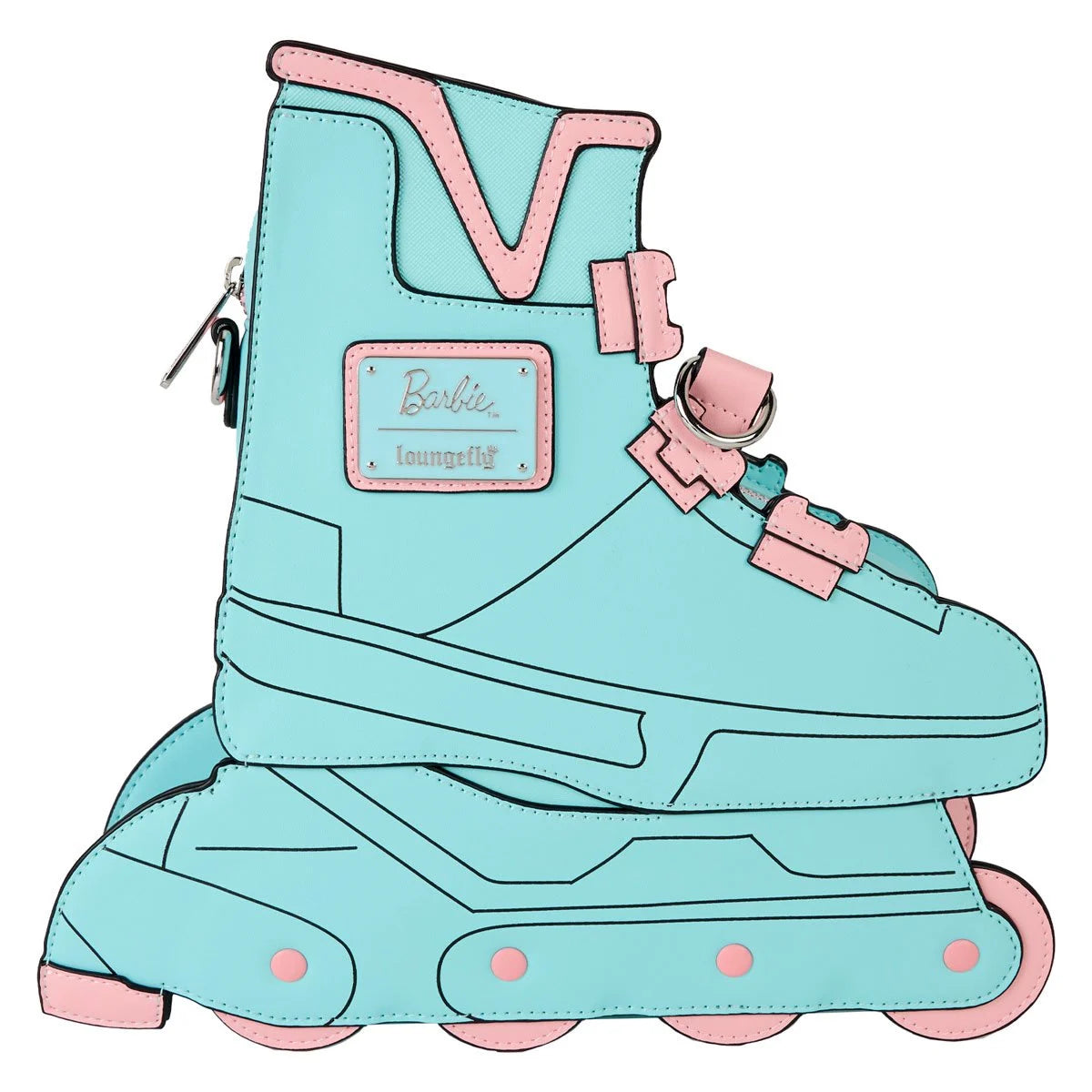 Loungefly Barbie Classic Figural Skate Crossbody Bag