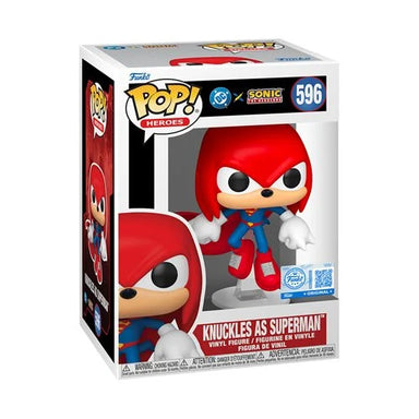 Funko Pop Justice League x Sonic The Hedgehog: Knuckles as Superman - Specialty Series (596)