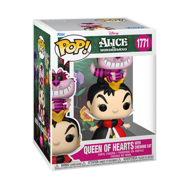 PREVENTA Funko Pop Premium Alice In Wonderland: Queen Of Hearts With Cheshire Cat (1771)