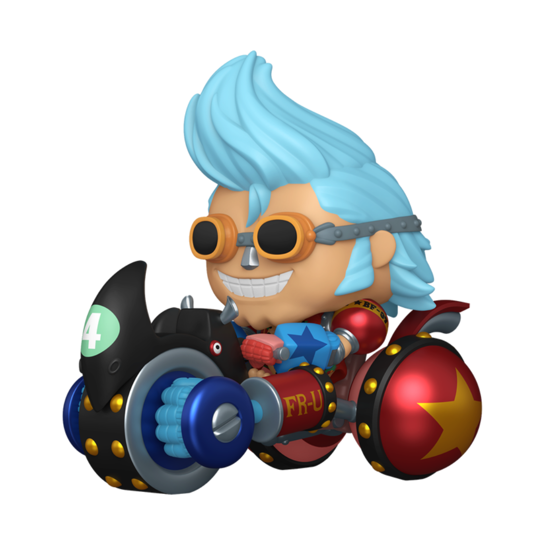 Funko Pop Rides Deluxe One Piece: Franky with Black Rhino FR-U 4 - ECCC 2026 Exclusive (144)