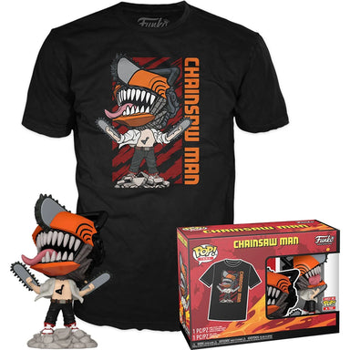 Funko Pop Tees Chainsaw Man: Chainsaw Man (1804) + T-Shirt