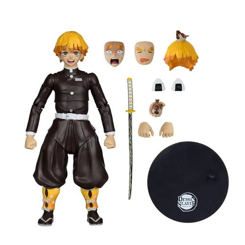 McFarlane Demon Slayer: Zenitsu Agatsuma with Chuntaro 7-Inch Scale Action Figure