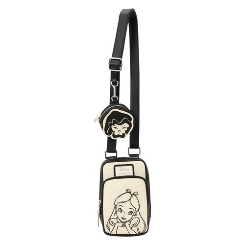 Loungefly Alice in Wonderland Cell Phone Sling Crossbody Bag