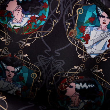 Loungefly Universal Monsters Bride of Frankenstein Stained Glass Crossbody Purse