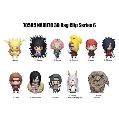 Monogram Foam Bag Clip: Naruto Shippuden Series 6