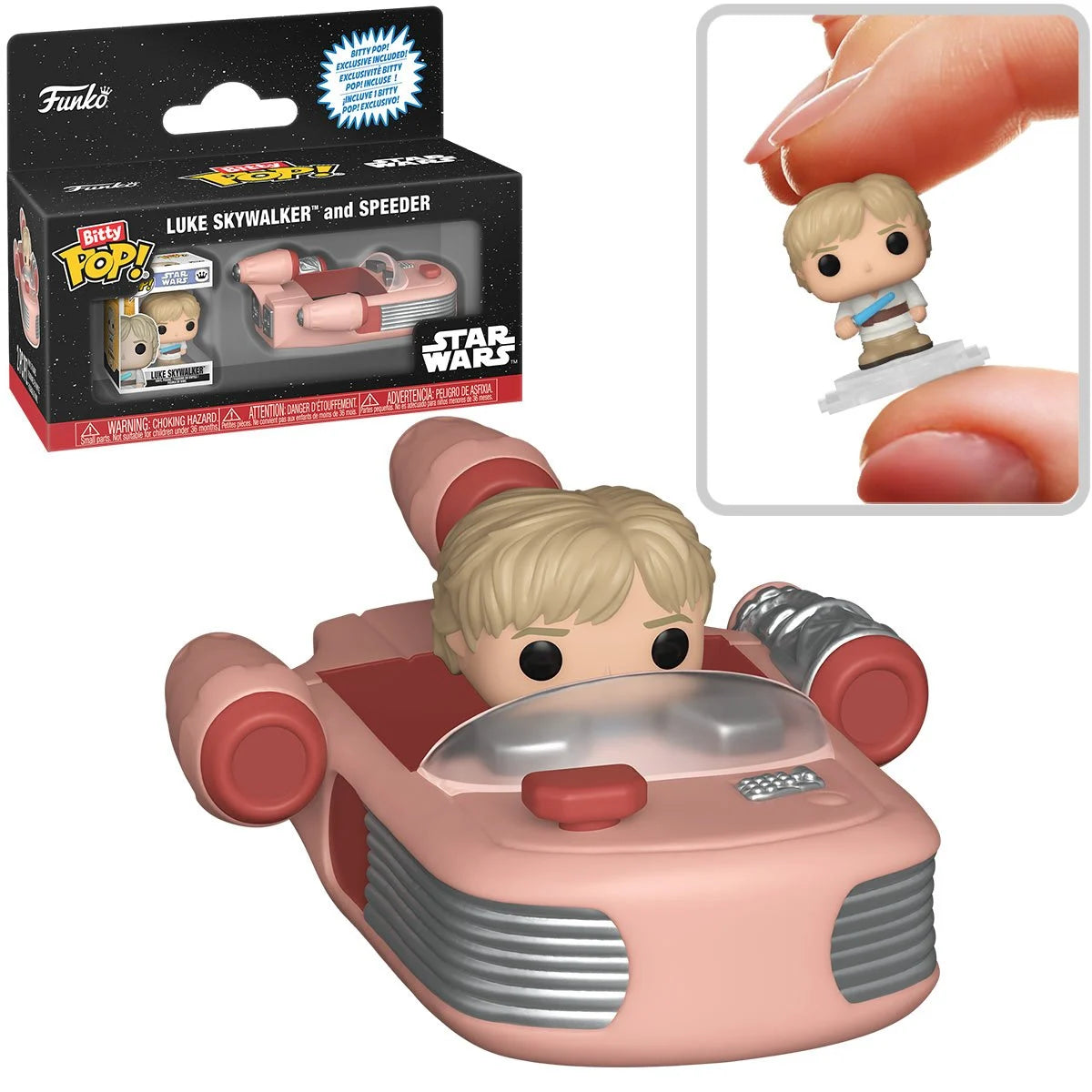 Funko Pop Bitty Rides Star Wars Luke Skywalker and Speeder