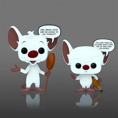 Funko Pop 2-Pack Pinky and The Brain:Pinky & The Brain Glows-In-The-Dark - Exclusive