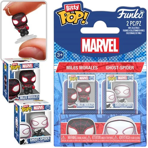 Funko Bitty Pop: Marvel Spider-Man - Miles Morales y Spder Gwen 2 Pack