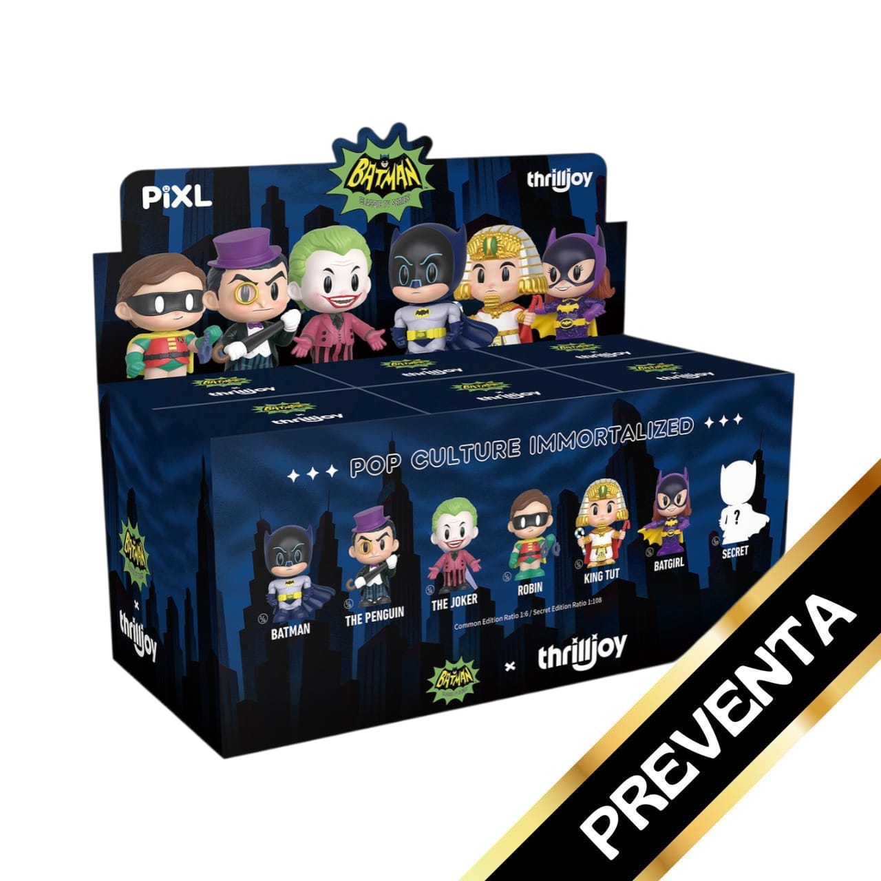 PREVENTA ThrillJoy PiXL Batman 66: Blind Box - Caja Completa (6 Piezas)