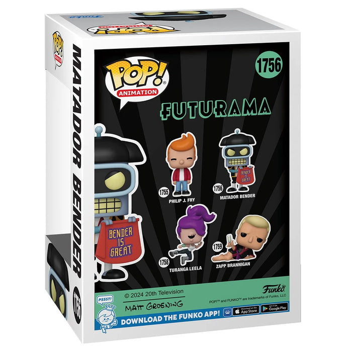 Funko Pop Futurama: Matador Bender (1756)