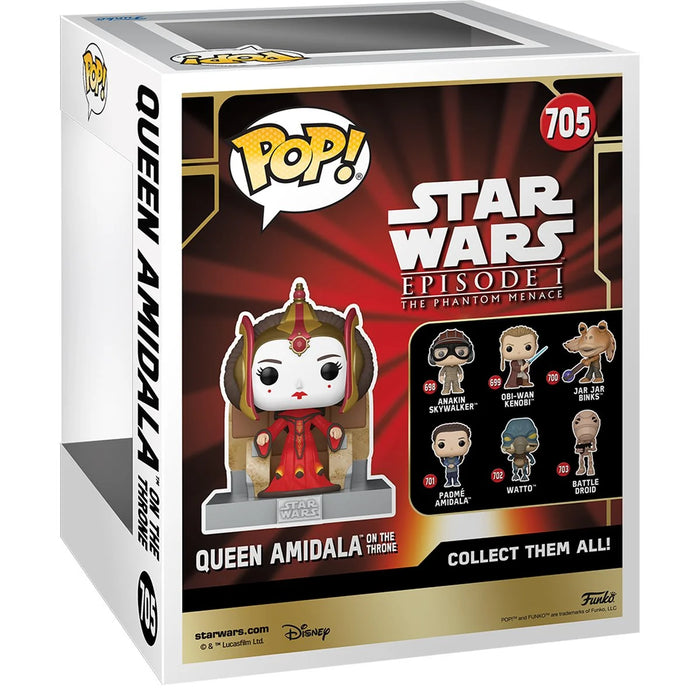 Funko Pop Deluxe Star Wars Episode I - The Phantom Menace: Queen Amidala on the Throne (705)