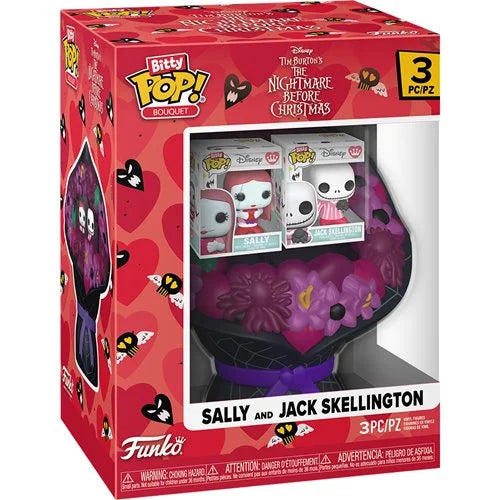 Funko Bitty Pop Bouquet Valentines The Nightmare Before Christmas: Sally and Jack Skellington