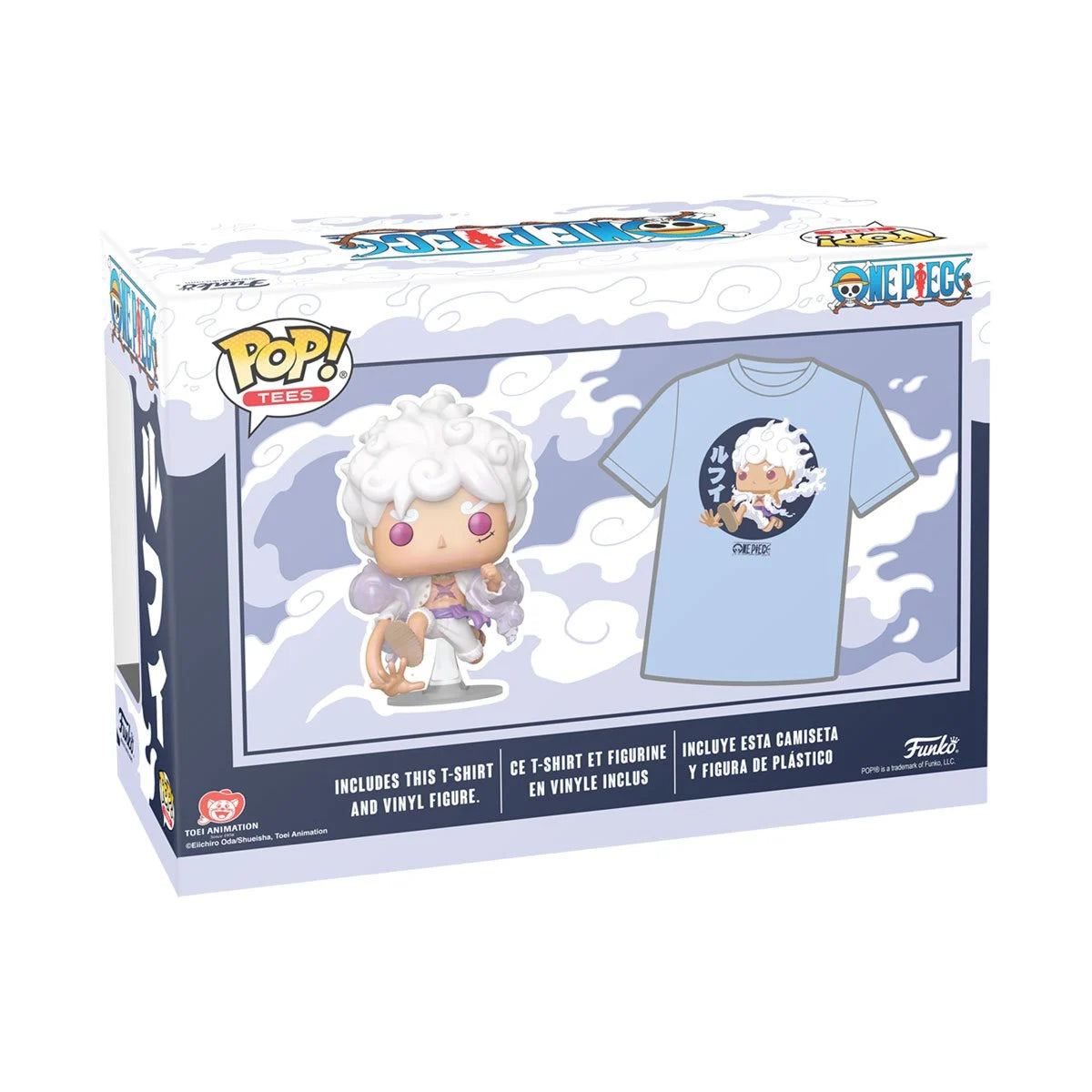 Funko Pop Tees One Piece: Luffy Gear Five (1607) + T-Shirt