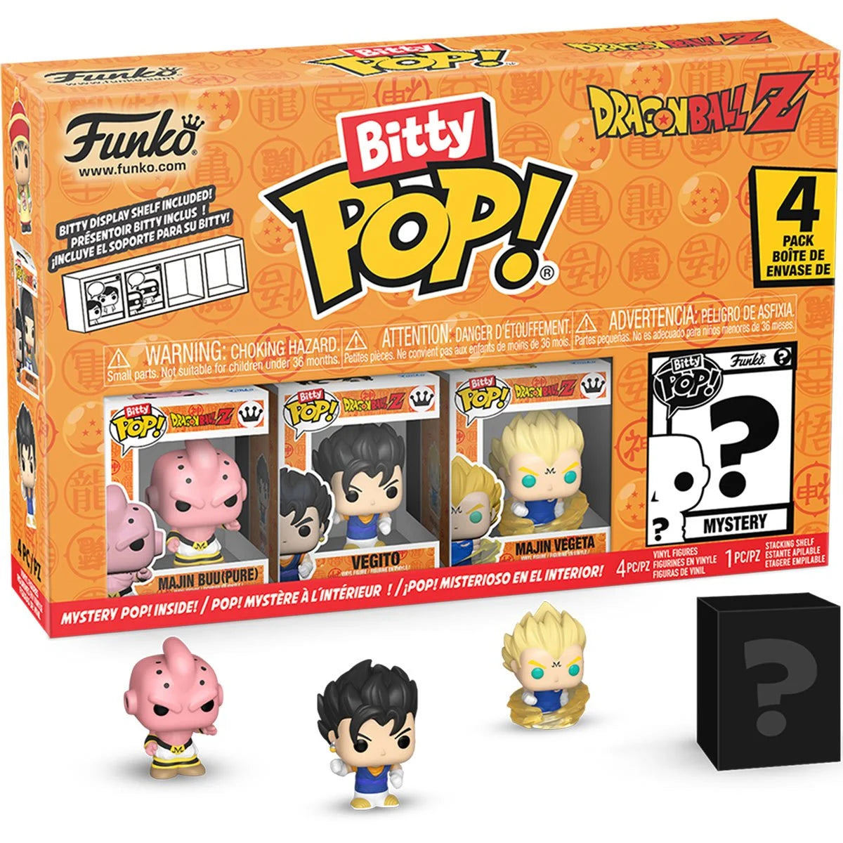 Funko Bitty Pop Dragon Ball Z: Kid Buu 4-Pack - Specialty Series