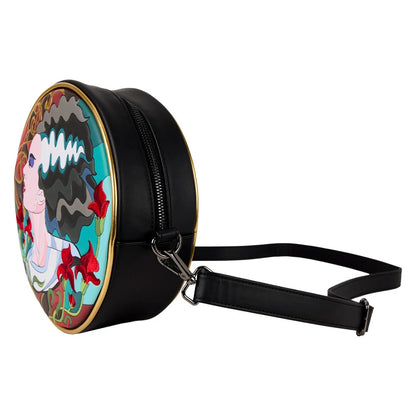 Loungefly Universal Monsters Bride of Frankenstein Stained Glass Crossbody Purse