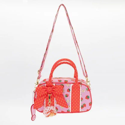 Whatever! Strawberry Shortcake Duffelette Crossbody Bag with Acrylic Charm