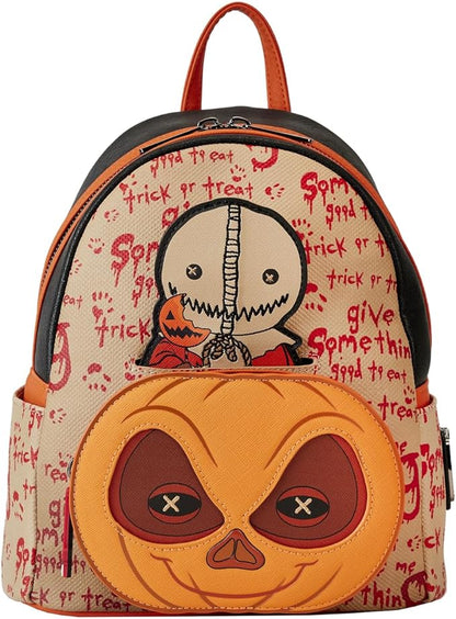 Loungefly Trick 'r Treat Sam Pumpkin Mini Backpack