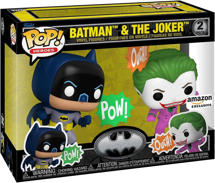 Funko Pop Heroes Batman: Batman & The Joker (2 Pack) - Amazon Exclusive