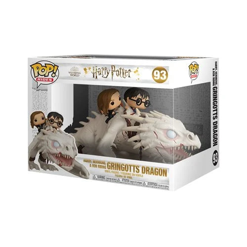 Funko Pop Rides Harry Potter: Harry, Hermione & Ron Riding Gringotts Dragon (93)
