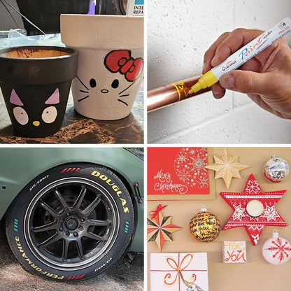 OVERSEAS Marcador de Pintura Base Aceite Punto Mediano - Individual