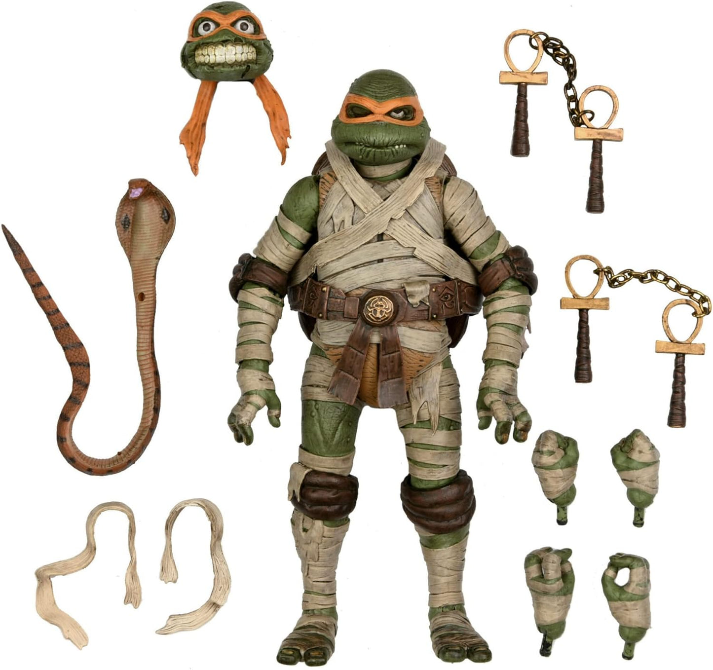 NECA TMNT Universal Monsters: Ultimate Michelangelo as The Mummy