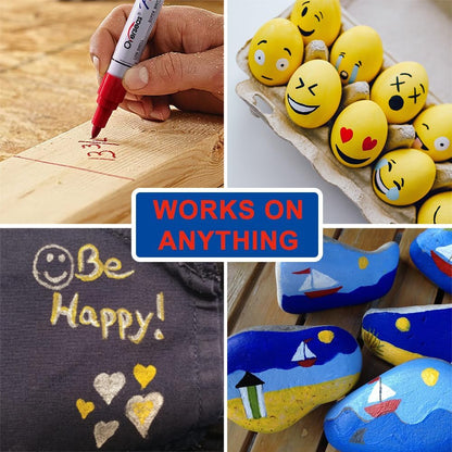 OVERSEAS Marcador de Pintura Base Aceite Punto Mediano - Individual