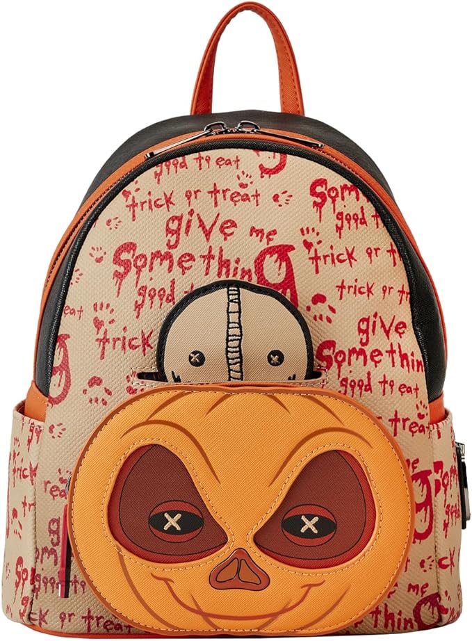 Loungefly Trick 'r Treat Sam Pumpkin Mini Backpack