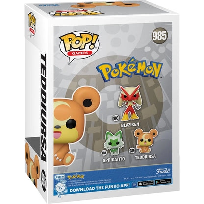 Funko Pop Pokemon: Teddiursa (985)