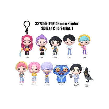 Monogram Foam Bag Clip: K-Pop Demon Hunters Series  1  - Individual Sorpresa
