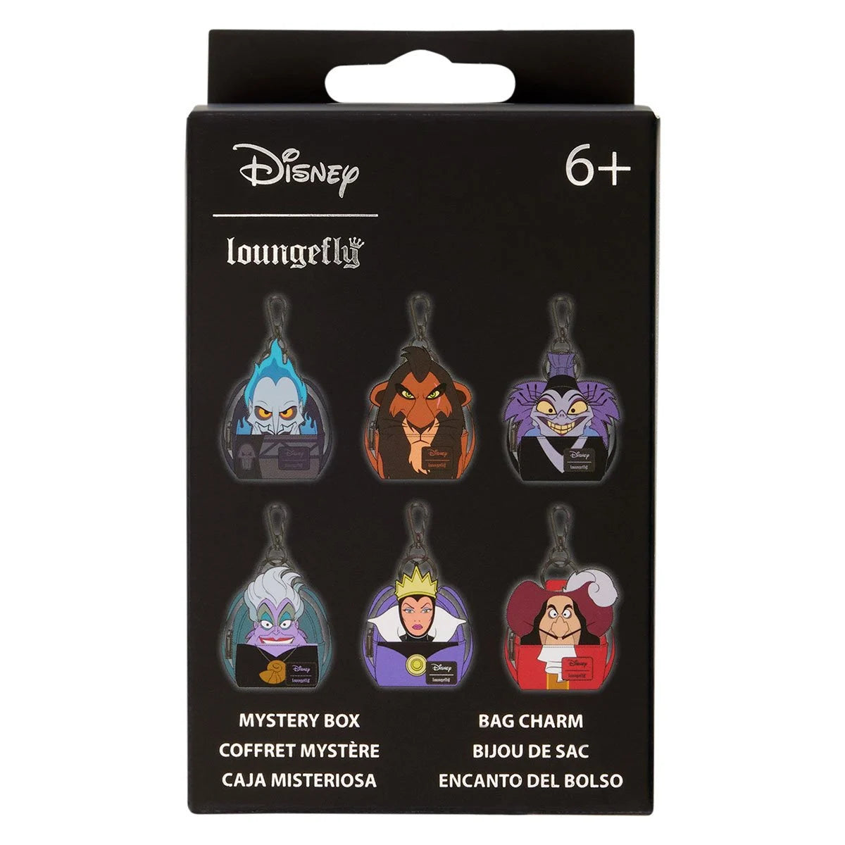 Loungefly Disney Villains Mini-Backpack Mystery Box Bag Charm - Individual Sorpresa
