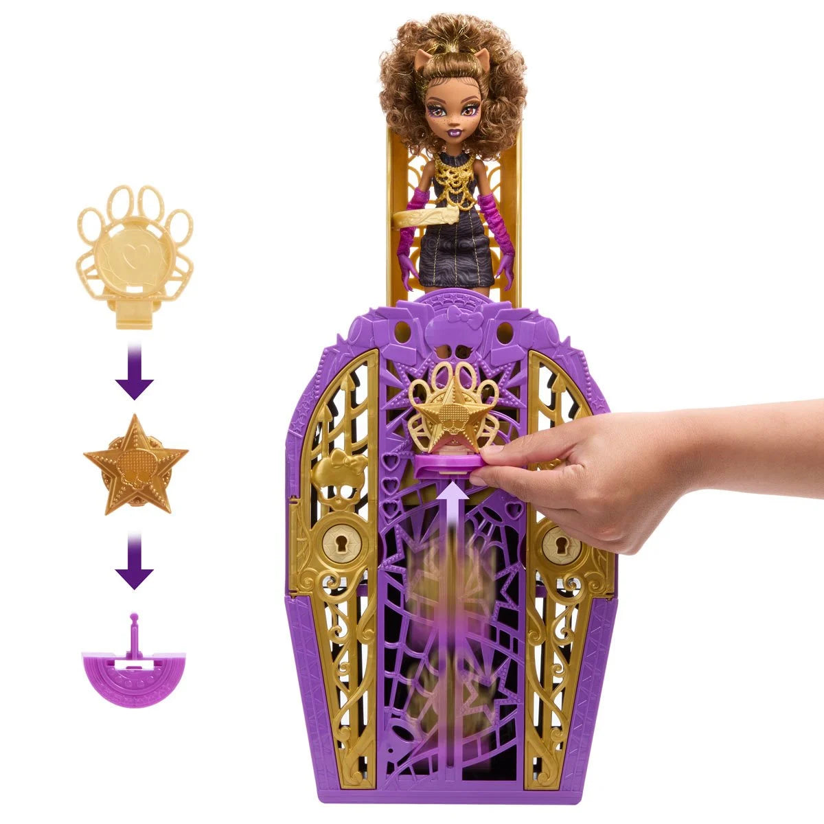 Mattel Monster High Skulltimate Secrets Hauntlywood Mysteries Clawdeen Doll — imagen 5