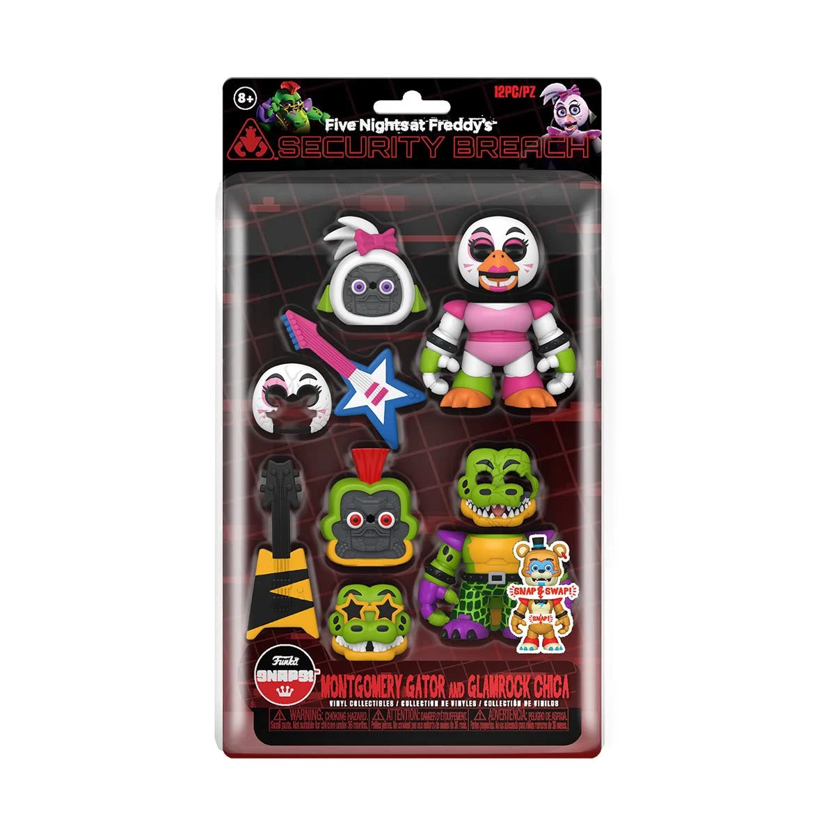 Funko Snap Mini-Figure Five Nights at Freddy's Security Breach: Montgomery Gator and Glamrock Chica 2-Pack