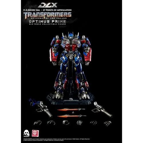 ThreeZero Transformers: Revenge of the Fallen: Optimus Prime DLX Action Figure