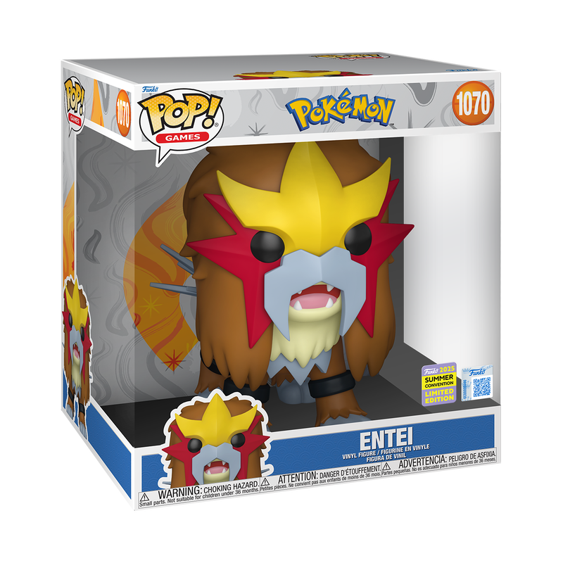 Funko Pop Jumbo Pokemon: Entei - SDCC 2025 Exclusive (1070)