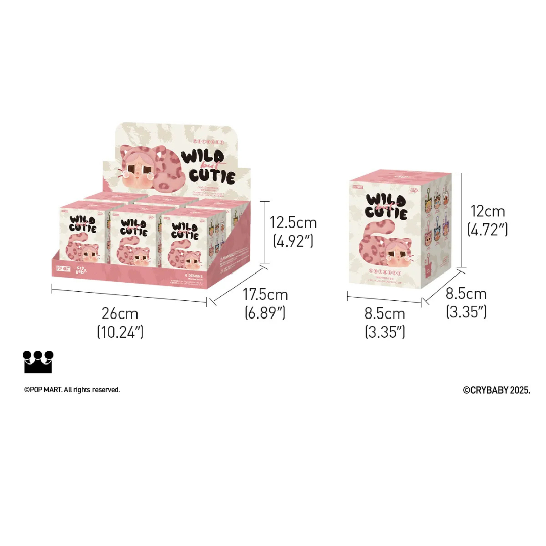 POP MART: Crybaby Wild But Cute Series Vinyl Face Plush Blind Box