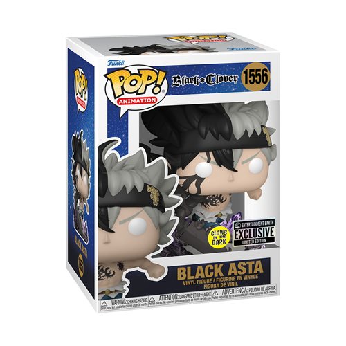 Funko Pop Black Clover: Black Asta Glows in the Dark (1556)