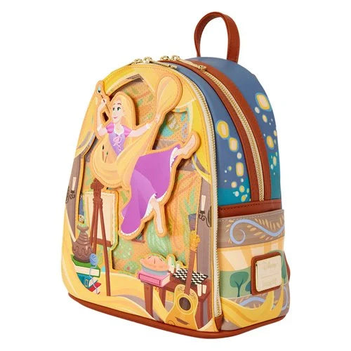 PREVENTA Loungefly Tangled Rapunzel Glow-in-the-Dark Mini-Backpack