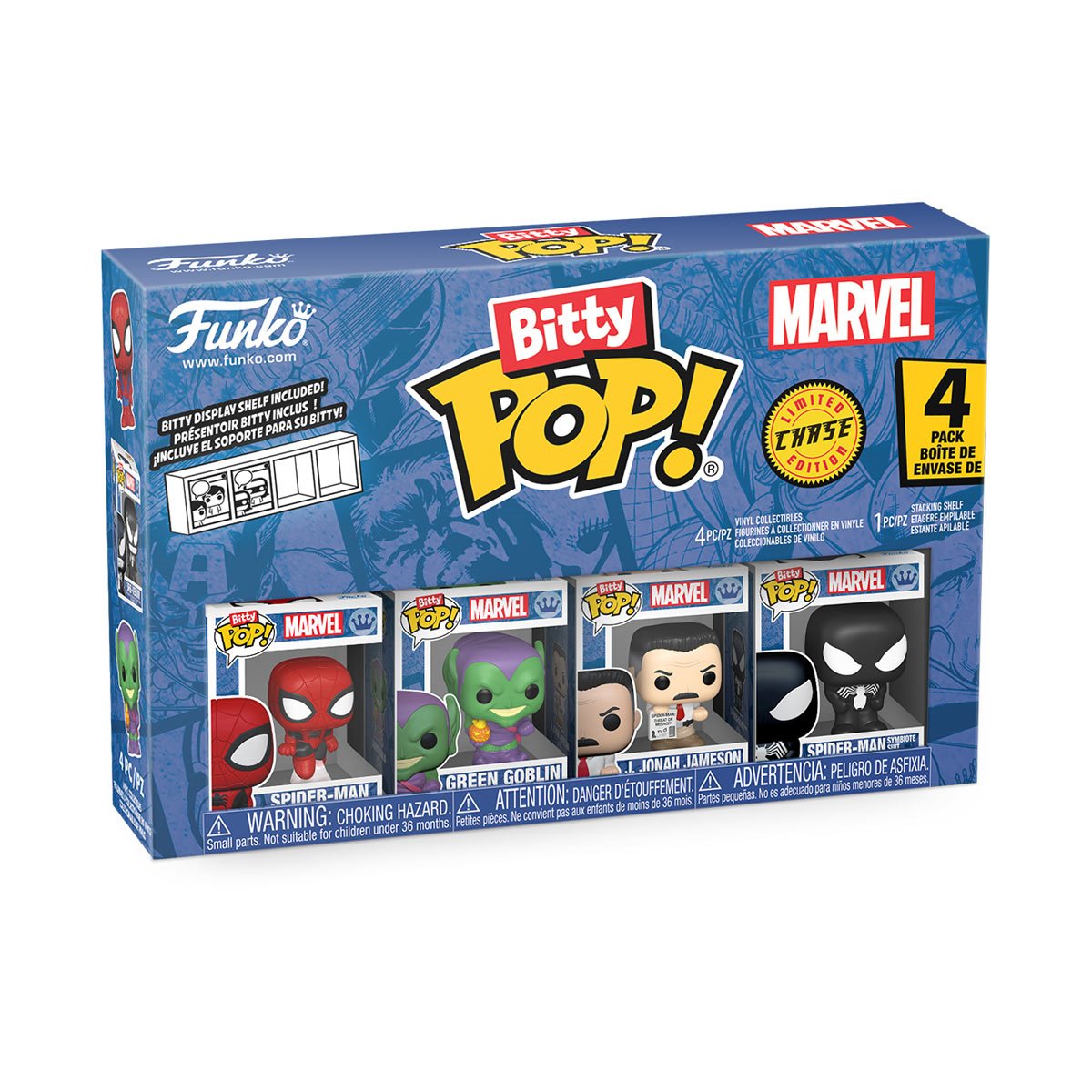 Funko Pop Bitty Spider-Man: Spider-Man 4-Pack